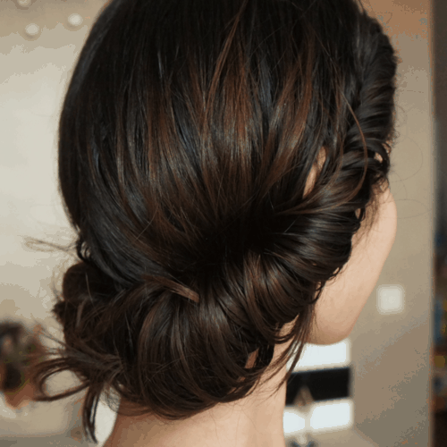 bun for long hair