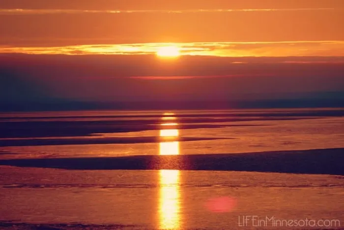 sunset over lake superior duluth trip with kids free 2015