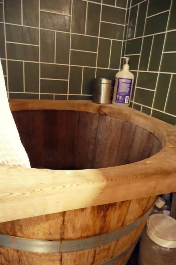bathtub for tiny house design wine barrel tubs