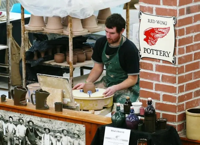 red wing pottery stoneware potter tour mn