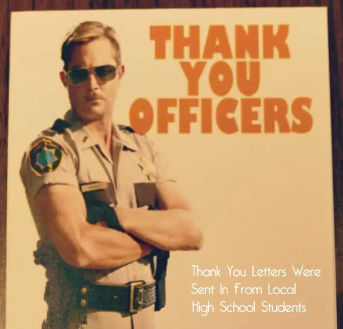thank you letters from high school students mn law enforcement