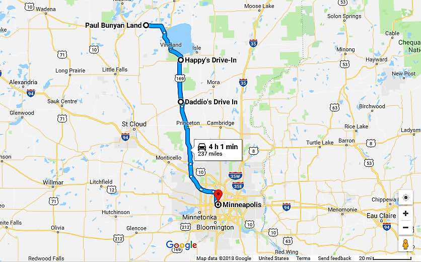 Paul Bunyan Day Trip Minnesota