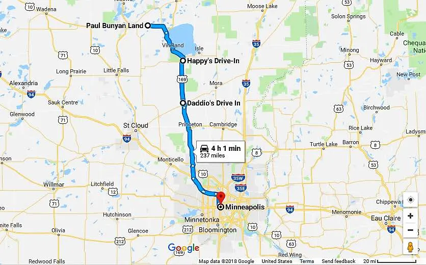 Paul Bunyan Day Trip Minnesota