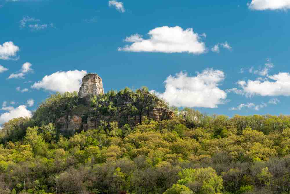 Hiking to Sugar Loaf above the town is one of the quintessential things to do in Winona MN. 