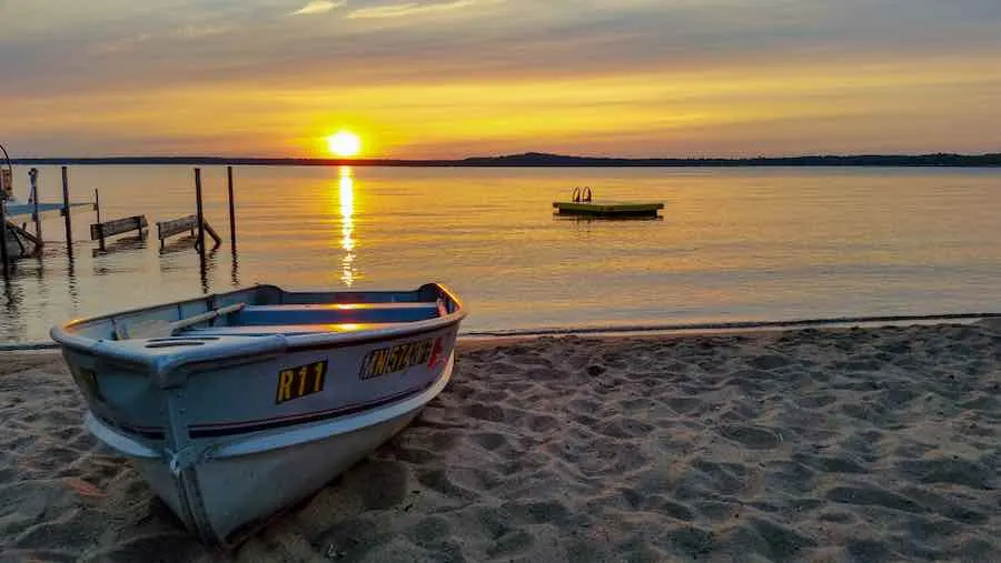 Sunset on Gull Lake