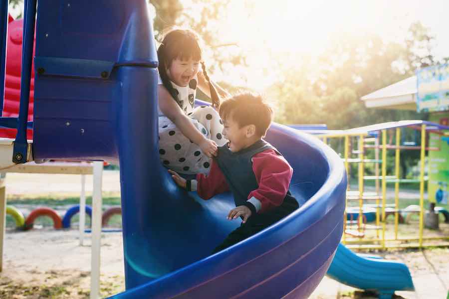 Kids on a Playground