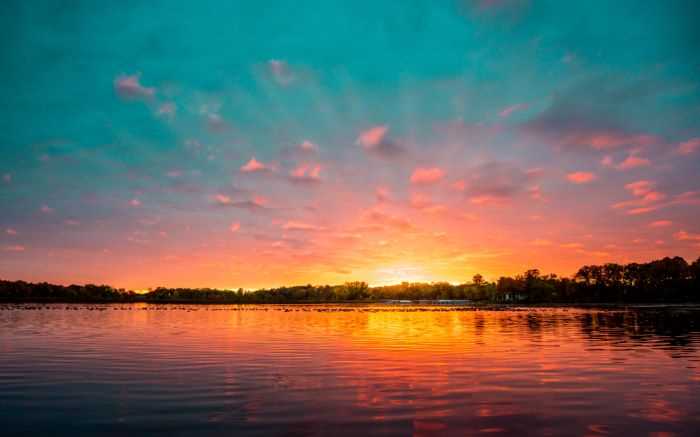 One of the best lakes in Minnesota at sunset