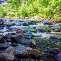 River flowing over rocks