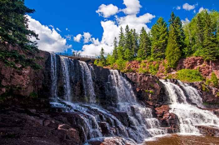 Visiting a waterfall is one of the best things to do in Minnesota.