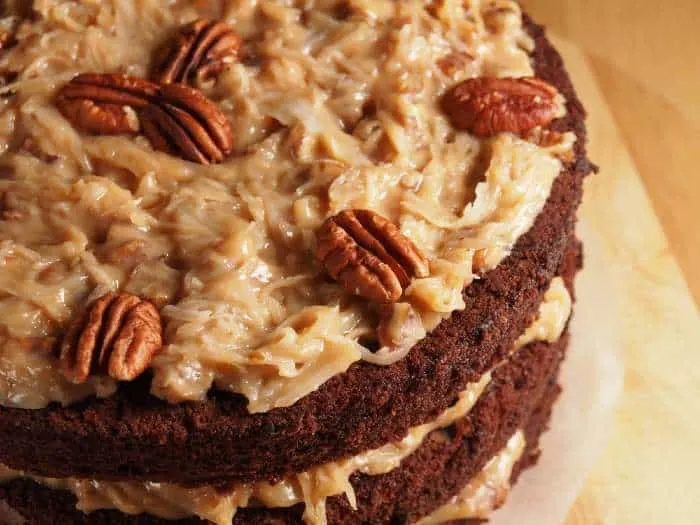 German Chocolate layer cake