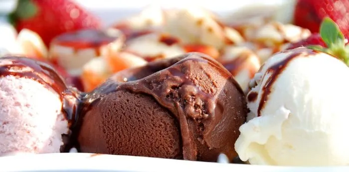 Scoops of icecream.