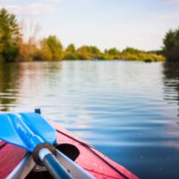 Kayak on river