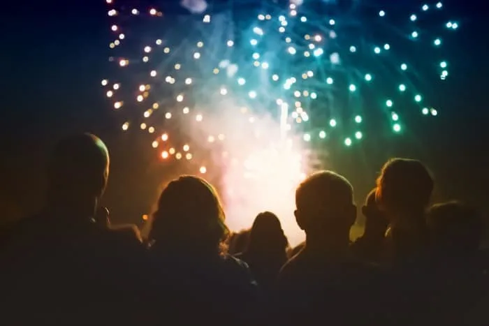 Wrap up a festival evening by watching fireworks and celebrating