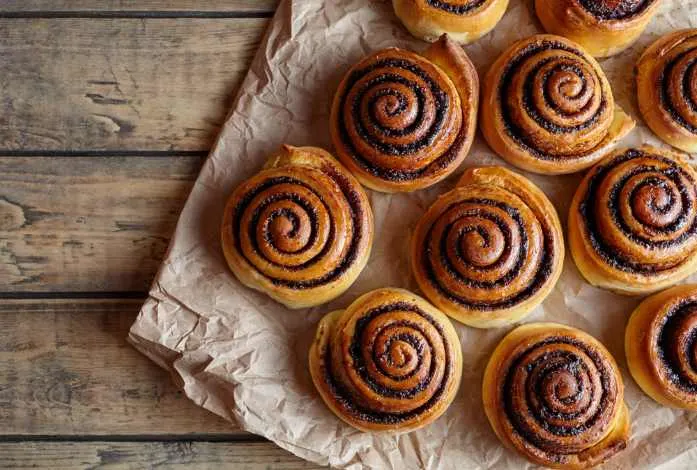 Freshly baked cinnamon rolls from one of the best bakeries in Minnesota