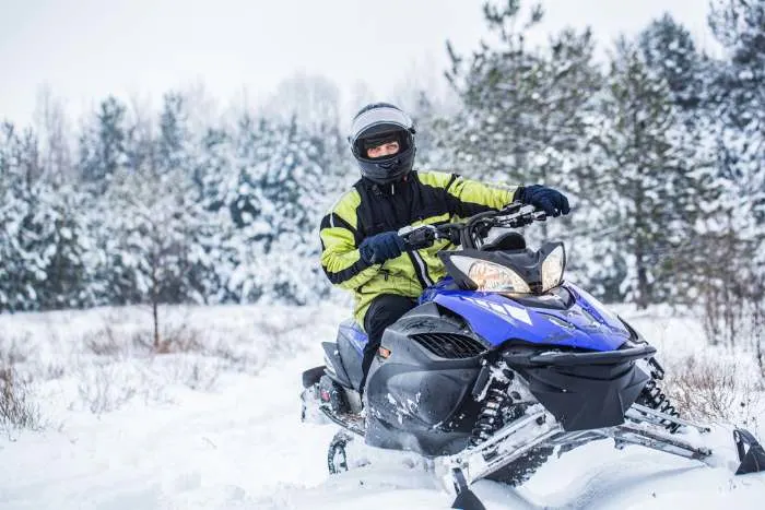 In winter, enjoy snowmobiling: one of the great things to do in North Mankato, Minnesota
