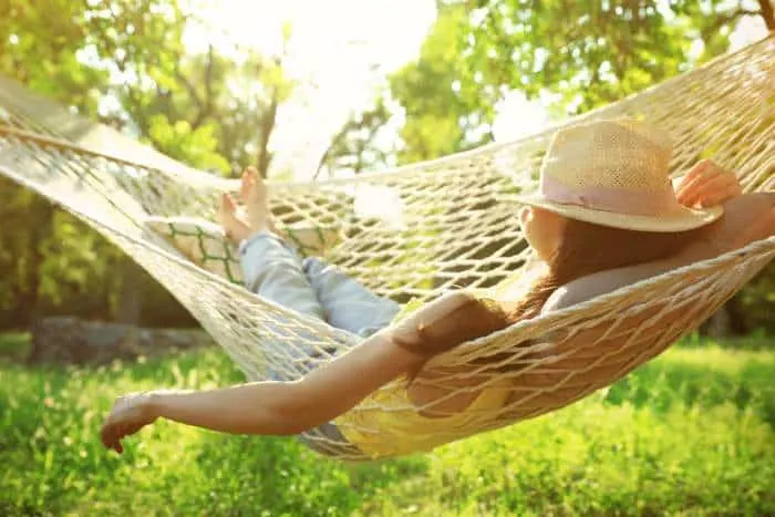 Sway your cares away on an outdoor hammock at one of the most relaxing  airbnbs in Minnesota