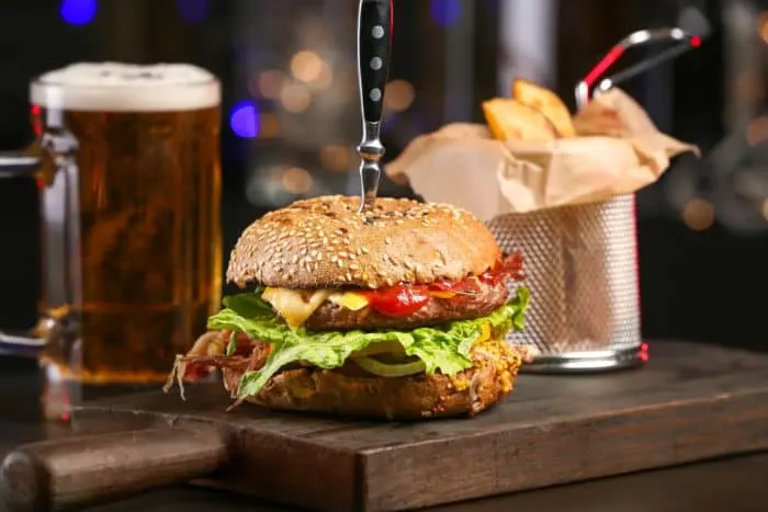 One of the best burgers in Minnesota and an iced cold beer; a perfect combination