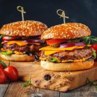 two burgers