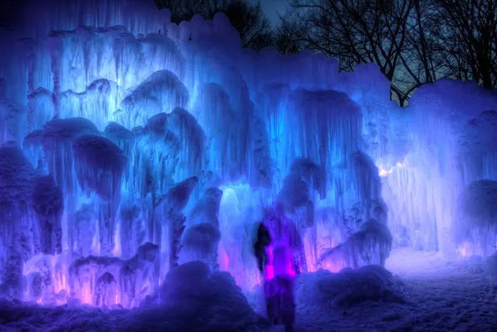 Beautiful Ice Castles in Minnesota