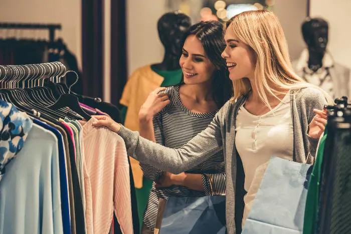 Girls going shopping