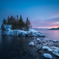 Sunset on the North Shore of Minnesota
