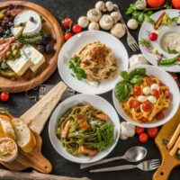 Several Italian dishes