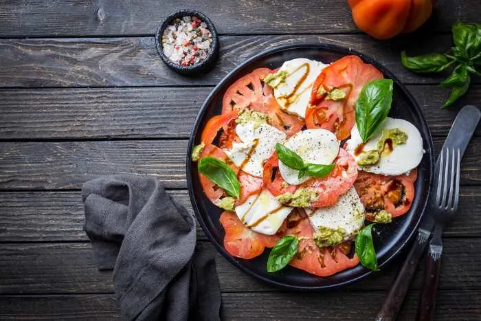 Italian caprese salad