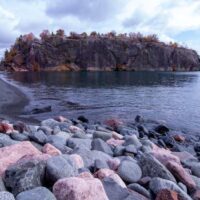 Black Sand Beach in Minnesota