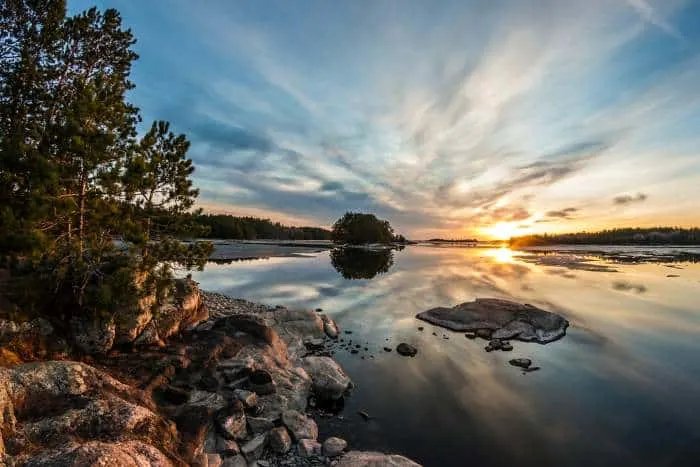 Sunset in Voyageurs National Park