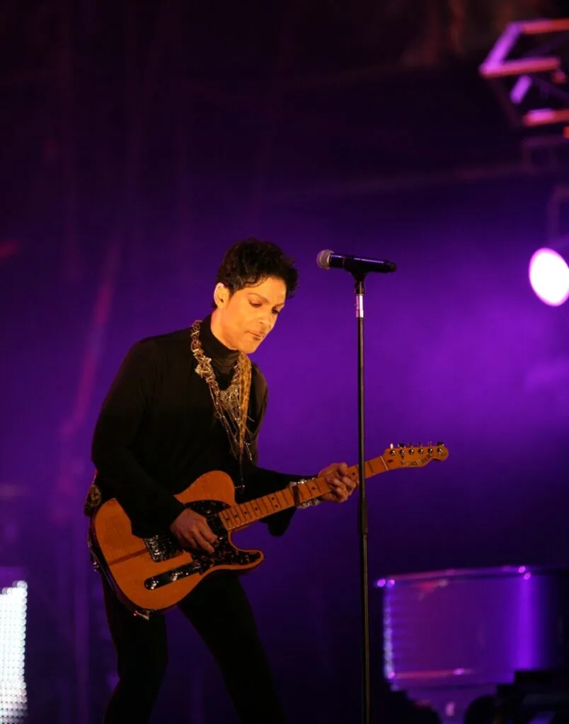 Prince in concert at the annual Sziget Festival in Budapest, Hungary, on Tuesday, August 9, 2011.