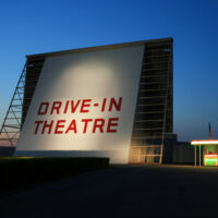 Drive in theatre.