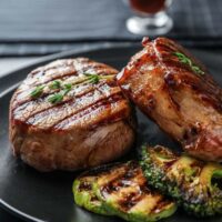 Grilled beef medallions