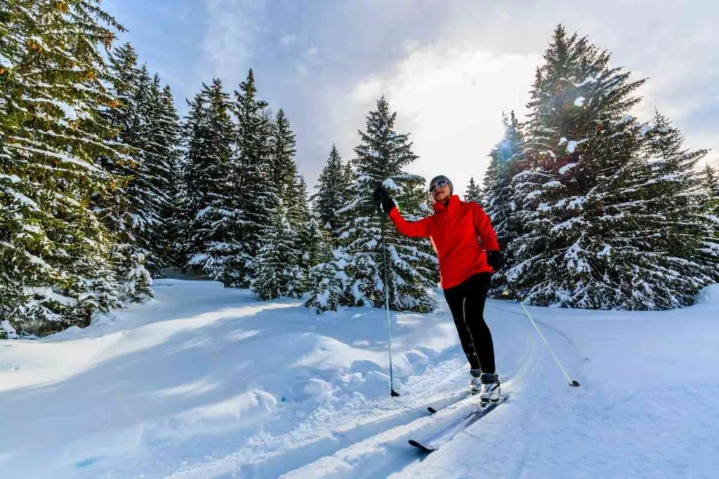 Cross-country skiing at Jay Cooke State Park