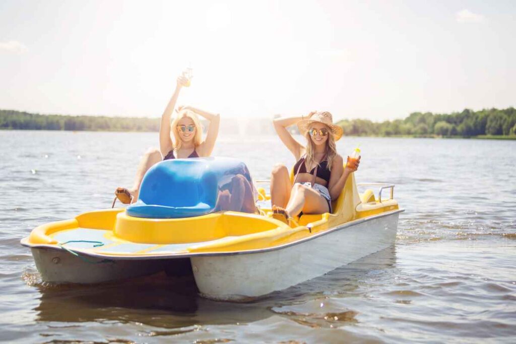 Paddle boating at Wild River State Park