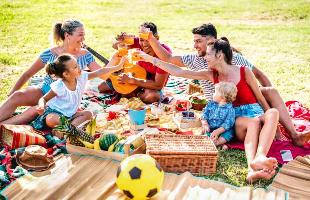 Picnic at Minneopa State park
