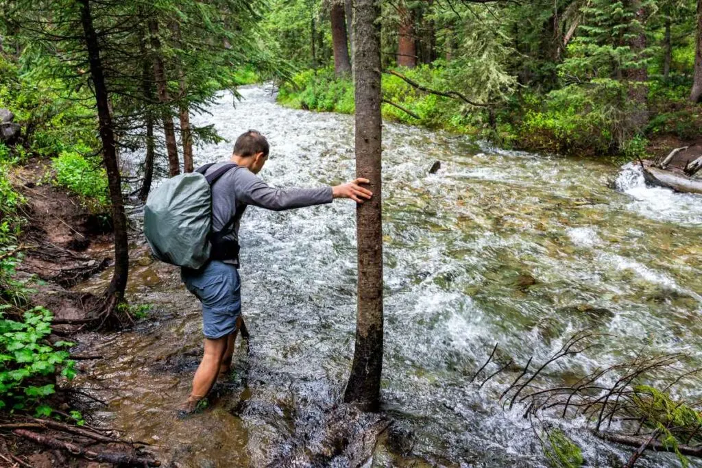 Wading in Gooseberry Falls State Park