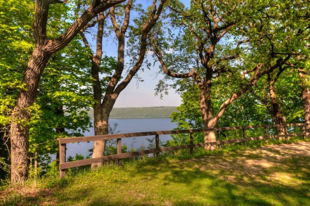 A view from Frontenac State Park.