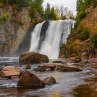 waterfalls at Tettegouche State Park.