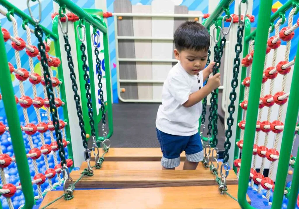 Climbing opportunities at one of the best indoor playgrounds in MN