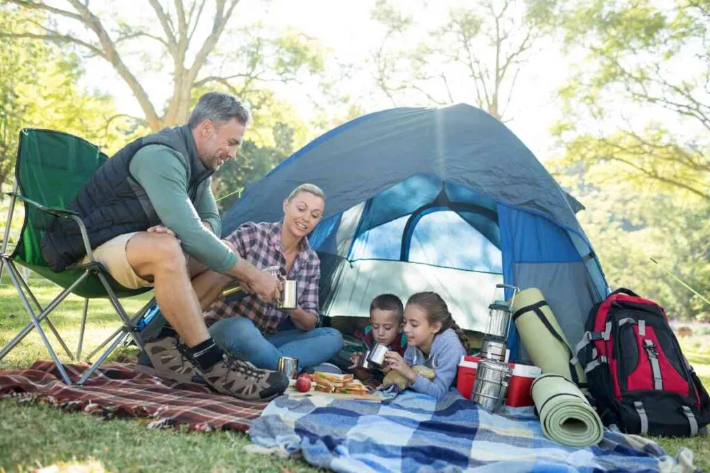 Family Camping at Lac qui Parle State Park