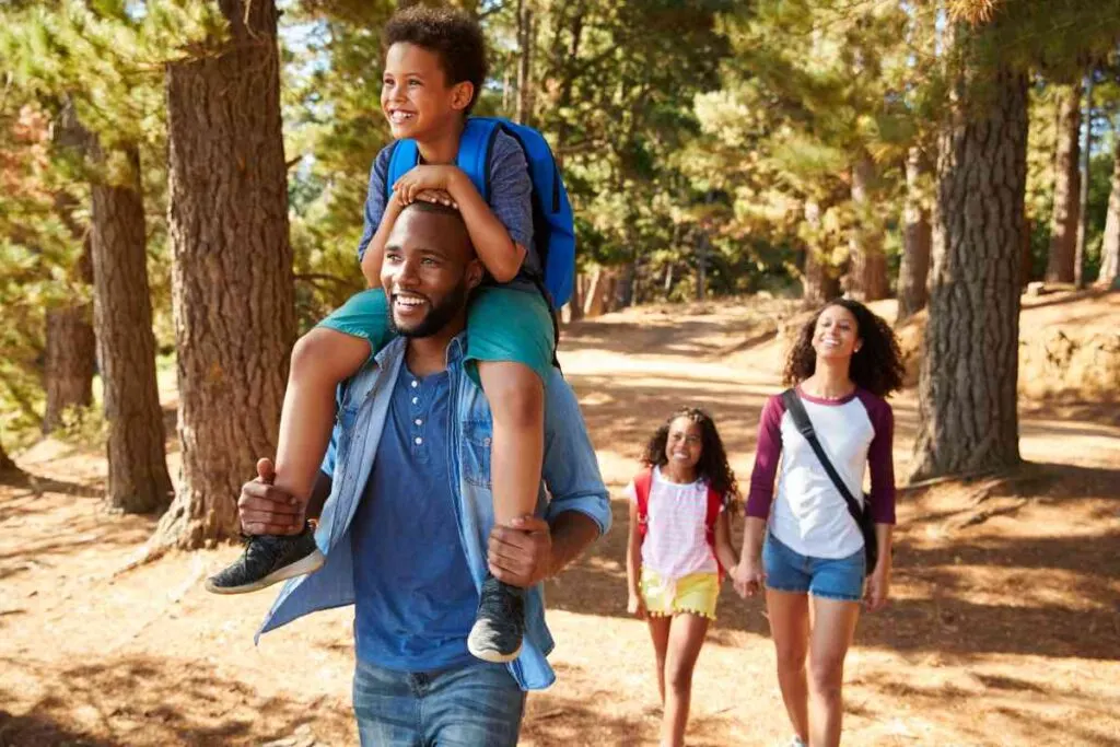 Family Hiking at Lac qui Parle State Park