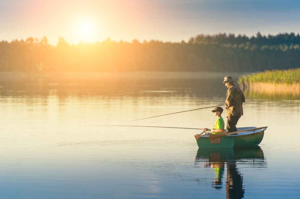 Fishing at Zippel Bay State Park