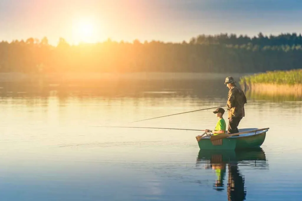 Fishing at Zippel Bay State Park