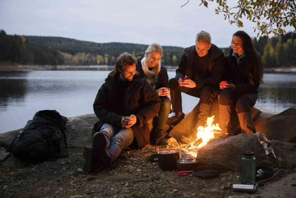 Lakeside campsite at Big Stone Lake State Park
