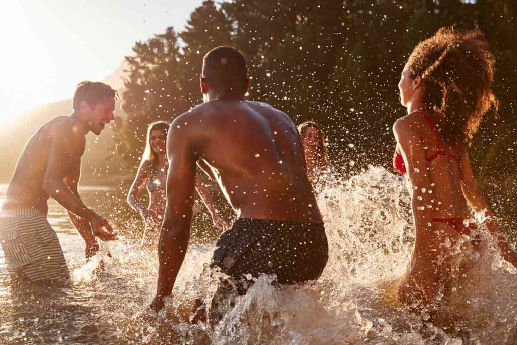 Lake Beach Swimming
