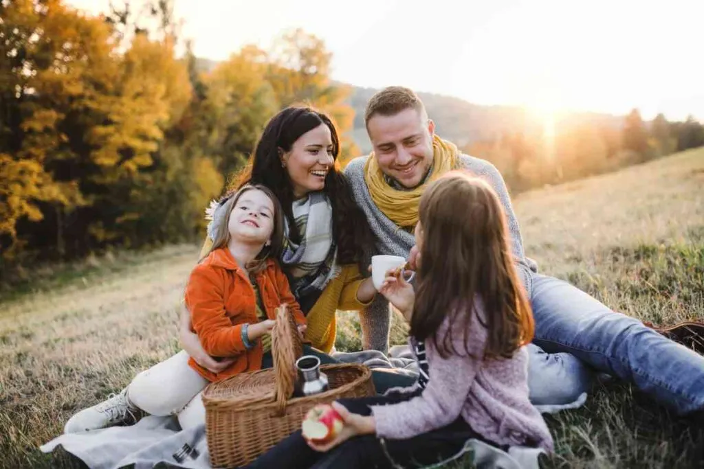 Minnesota Family Picnic in the Fall