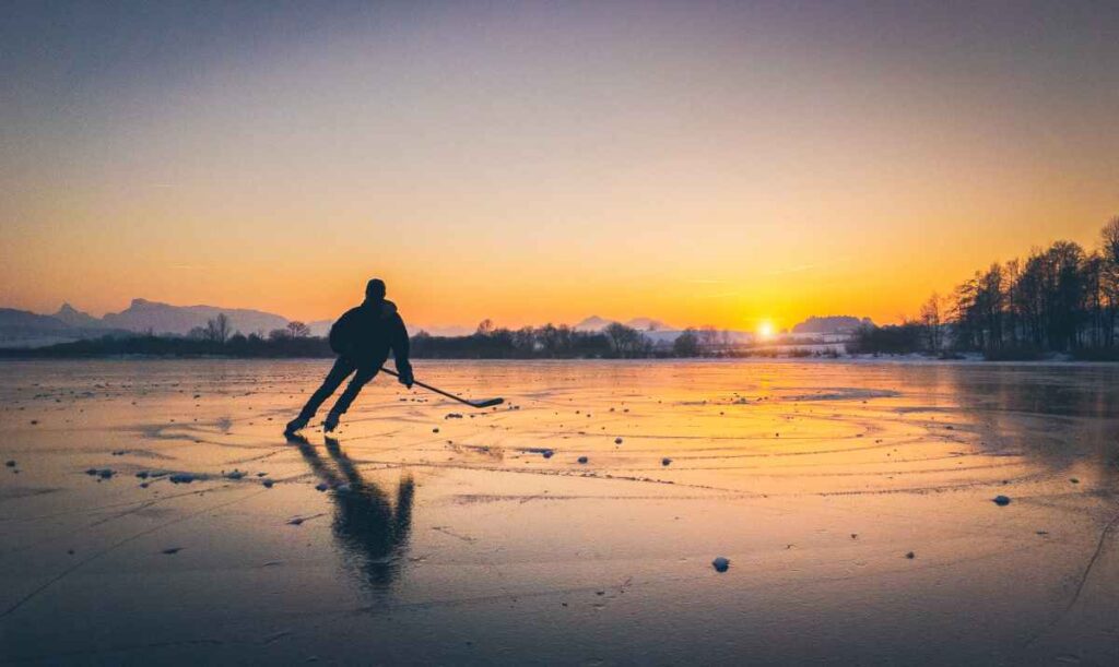 Outdoor Ice Hockey 