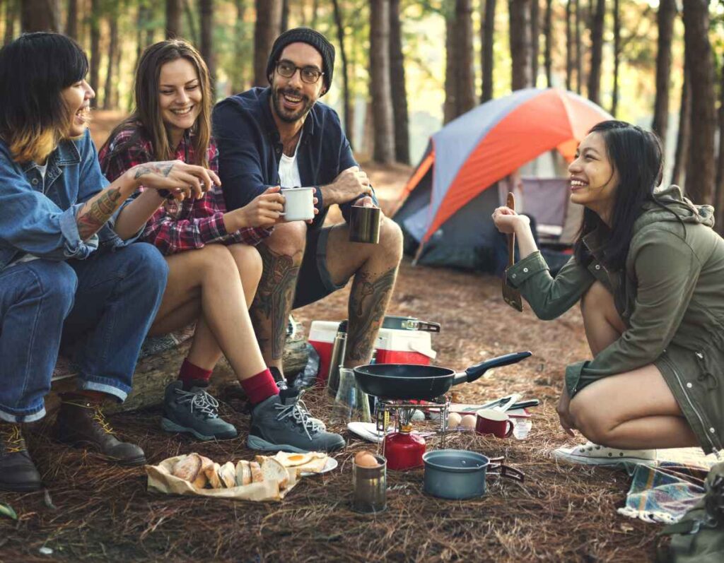 Camping in the Woods