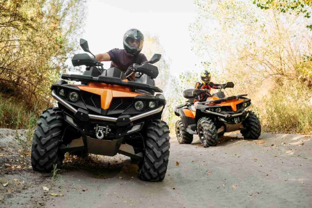 Riding Quad Bikes