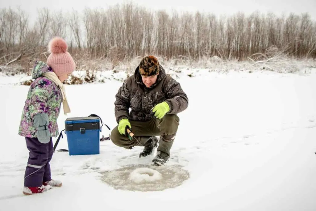 Teaching Ice Fishing
